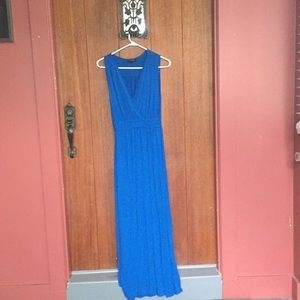 Royal Blue Sleeveless Maxi Dress